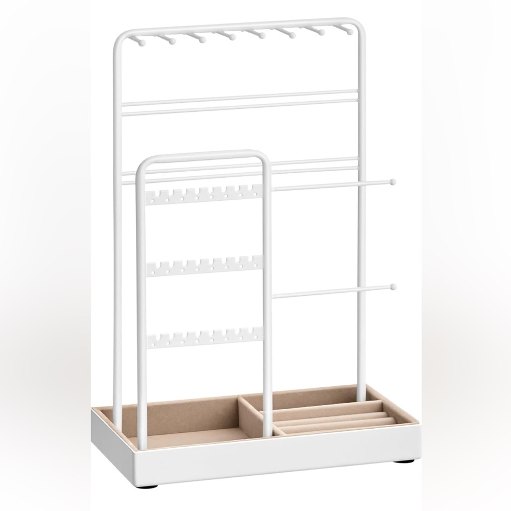 White Jewelry Organizer Stand